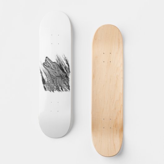 Lonely Wolf Persoonlijk Skateboard (Voorkant)