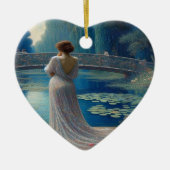 Lonely Woman Looking At Others Valentine Tree Keramisch Ornament (Voorkant)