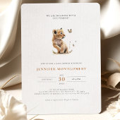 Lonen Baby shower Roaring met opwinding Kaart