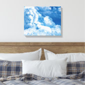 Lonen en lammeren in wolken canvas afdruk (Insitu (Slaapkamer))