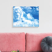 Lonen en lammeren in wolken canvas afdruk (Insitu (Woonkamer))