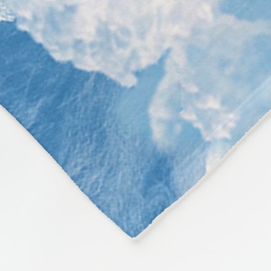 Lonen en lammeren in wolken fleece deken (Hoek)