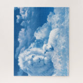 Lonen en lammeren in wolken legpuzzel (Verticaal)