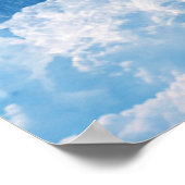 Lonen en lammeren in wolken poster (Hoek)