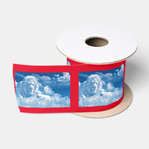 Lonen en lammeren in wolken satijnen lint