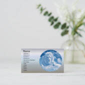 Lonen en lammeren in wolken visitekaartje (Staand voorkant)