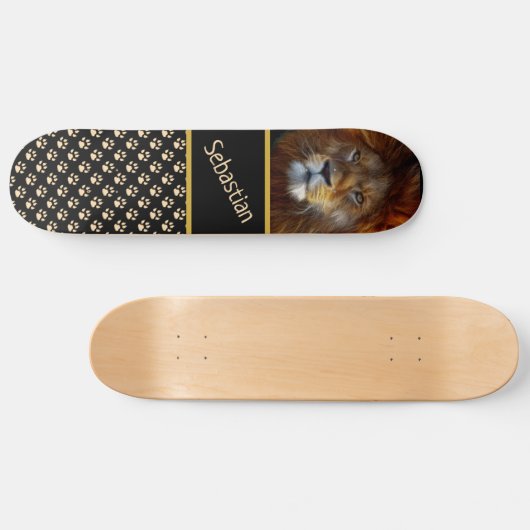 Lonen- en schildafdrukken persoonlijk skateboard (Horizontaal)