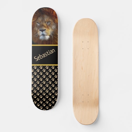 Lonen- en schildafdrukken persoonlijk skateboard (Voorkant)
