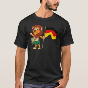 Lonen met de Duitse vlag T-shirt