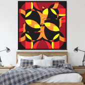 Lonen van nul uur canvas afdruk (Insitu (Slaapkamer))