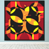 Lonen van nul uur canvas afdruk (Insitu (Houten vloer))