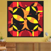 Lonen van nul uur canvas afdruk (Insitu (Woonkamer))