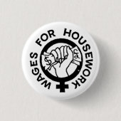 Lonen voor Button van huishoudelijk werk (Voorkant)