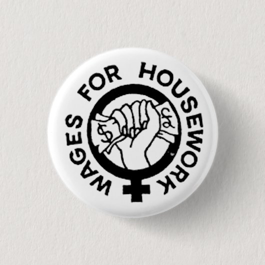 Lonen voor Button van huishoudelijk werk (Voorkant)
