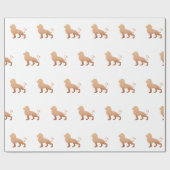 Lonensilhouet - Kies achtergrondkleur Cadeaupapier (Vlak)