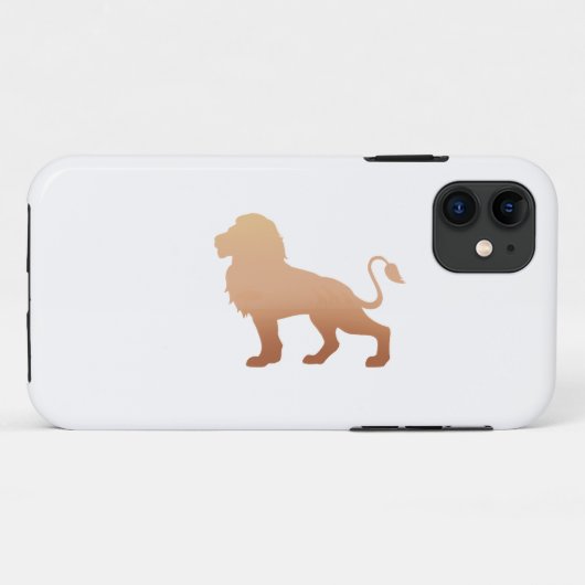 Lonensilhouet - Kies achtergrondkleur Case-Mate iPhone Case (Achterkant (horizontaal))
