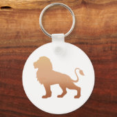 Lonensilhouet - Kies achtergrondkleur Sleutelhanger (Voorkant)