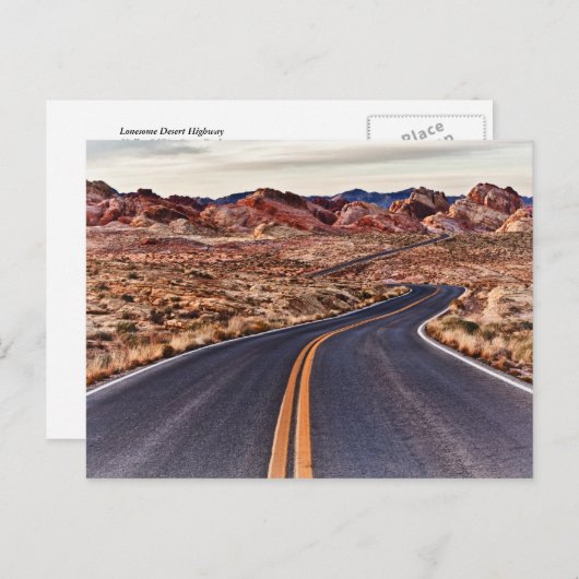 Lonential Desert Highway Briefkaart (Voorkant / Achterkant)