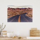 Lonential Desert Highway Poster (Keuken)