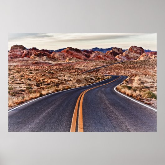 Lonential Desert Highway Poster (Voorkant)