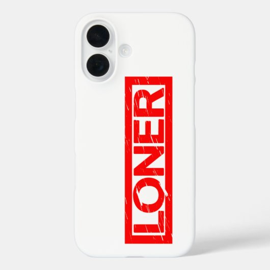 Loner Stamp Case-Mate iPhone Case (Achterkant)