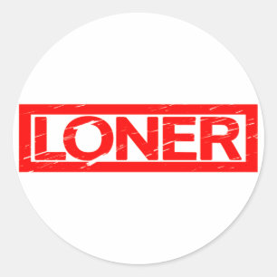 Loner Stamp Ronde Sticker