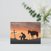 Lonesome Cowboy Briefkaart (Staand voorkant)