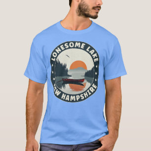 Lonesome Lake New Hampshire zonsondergang T-shirt