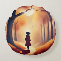 Lonesome Stroll Herfst Park Scene