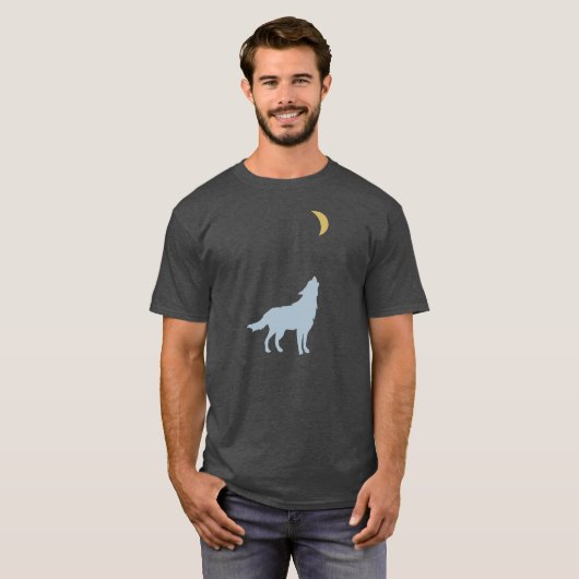 Lonesome wolf t-shirt (Voorkant volledig)
