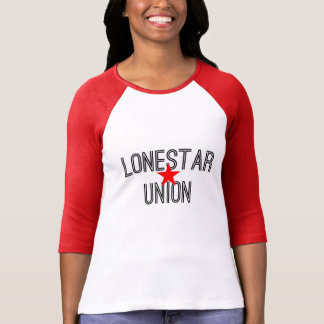 LoneStar Union:T-shirt van 3/4 Sleeve voor dames o T-shirt