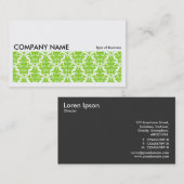 Long Afbeelding 0128 - Martian Green Damask Visitekaartje (Voorkant / Achterkant)