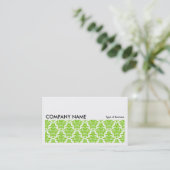 Long Afbeelding 0128 - Martian Green Damask Visitekaartje (Staand voorkant)