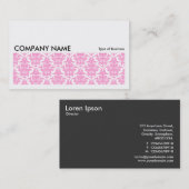 Long Afbeelding 0132 - Roze Damask Visitekaartje (Voorkant / Achterkant)