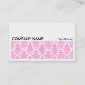 Long Afbeelding 0132 - Roze Damask Visitekaartje (Voorkant)