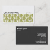 Long Afbeelding 0133 - Olive Damask Visitekaartje (Voorkant / Achterkant)