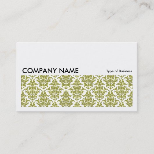 Long Afbeelding 0133 - Olive Damask Visitekaartje (Voorkant)