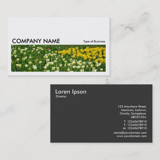 Long Afbeelding 015 - Bed of Tulps Visitekaartje (Voorkant / Achterkant)