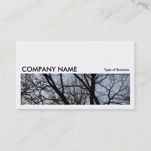 Long Afbeelding 0161 - Silhouetted Branches Visitekaartje (Voorkant)
