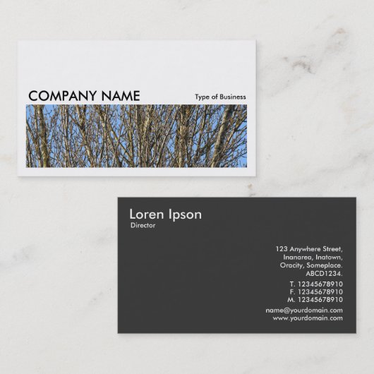 Long Afbeelding 0164 - Sunlit Branches Visitekaartje (Voorkant / Achterkant)