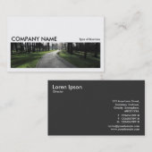 Long Afbeelding 0166 - Pad in a Park Visitekaartje (Voorkant / Achterkant)