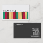 Long Afbeelding 0178 - onregelmatige strepen 02 Visitekaartje (Voorkant / Achterkant)