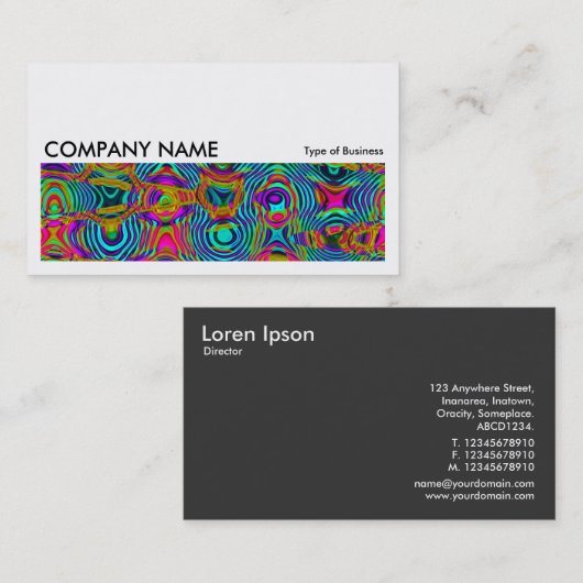 Long Afbeelding 0191 - Fractal Abstract 191111a Visitekaartje (Voorkant / Achterkant)