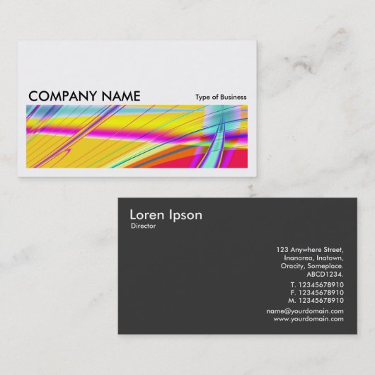 Long Afbeelding 0193 - Fractal Abstract 061012e Visitekaartje (Voorkant / Achterkant)