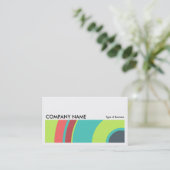 Long Afbeelding 0203 - Colorful Circle 04 Visitekaartje (Staand voorkant)