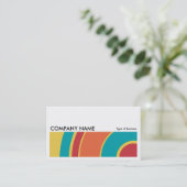 Long Afbeelding 0204 - Colorful Circle 05 Visitekaartje (Staand voorkant)