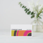 Long Afbeelding 0205 - Colorful Circle 06 Visitekaartje (Staand voorkant)