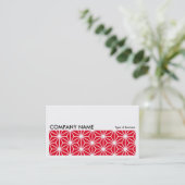 Long Afbeelding 0249 - Asanoha Pattern - Red e6001 Visitekaartje (Staand voorkant)