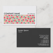 Long Afbeelding 0254 - Hexagon Pattern 04 Visitekaartje (Voorkant / Achterkant)