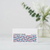 Long Afbeelding 0255 - Hexagon Pattern 05 Visitekaartje (Staand voorkant)